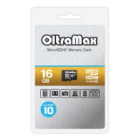 Карта памяти micro SD 16Gb OltraMax class 10 без адаптера