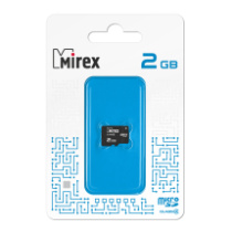 Карта памяти micro SD 2Gb Mirex без адаптера