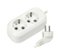 Сетевой удлинитель 1-2.SALE 2 розетки, 16А, 2м, заземление, ПВС 3х1, белый Сетевой удлинитель 1-2.SALE 2 розетки, 16А, 2м, заземление, ПВС 3х1, белый