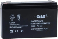 Аккумулятор 6V 8Ah Casil свинцово-кислотный (CA680; размер: 151x34x94 мм)