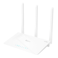 Роутер Wi-Fi HOCO HI30, 3 LAN-порта 100 Мбит/с, 1 WAN-порт, 2,4 ГГц, 300Мбит/с, белый Роутер Wi-Fi HOCO HI30, 3 LAN-порта 100 Мбит/с, 1 WAN-порт, 2,4 ГГц, 300Мбит/с, белый