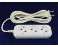 Сетевой удлинитель Jett 3 розетки, 10А, 2500Вт, 3м, ПВС 2х0.75, белый Сетевой удлинитель Jett 3 розетки, 10А, 2500Вт, 3м, ПВС 2х0.75, белый