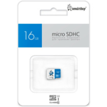 Карта памяти micro SD 16Gb SmartBuy BLUE class 10 без адаптера UHS