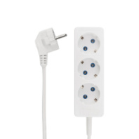 Сетевой удлинитель PROconnect PREMIUM 3 розетки, 6А, 1300Вт, 1.5м, заземление, ПВС 3х0.75, белый Сетевой удлинитель PROconnect PREMIUM 3 розетки, 6А, 1300Вт, 1.5м, заземление, ПВС 3х0.75, белый